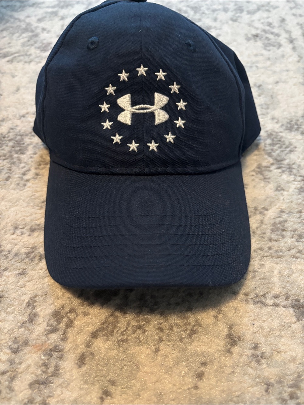 Under Armour Navy Hat with White Star Circle Logo